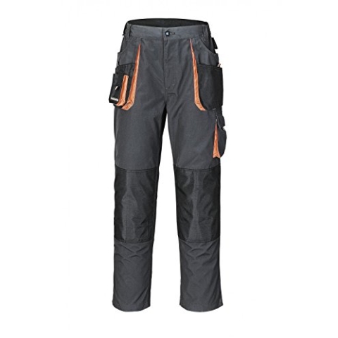 Terratrend Job Herren 3230-6310 g. -56 Terratrend Job Bundhose dunkelgrau schwarz Größe 56, Dunkel Grau,schwarz,orange, 56 EU