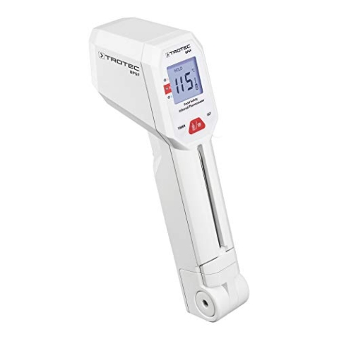 TROTEC Thermometer BP5F – Fleischthermometer Digital für Kochen – Messbereich -40 °C bis +200 °C, Infrarot bis +280 °C, IP65, Timer-Funktion, Maximalwert, Batteriestatus