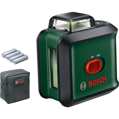 Bosch Kreuzlinienlaser UniversalLevel 360 (vertikale + horizintale Laserlinien inkl. 360° zum Ausrichten im ganzen Raum)