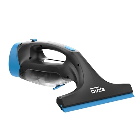 Güde Akku Fenstersauger GAFS 280 (3,7 V, 28 cm Arbeitsbr., 125 ml abnehmb. Schmutzwassertank, 1,8 kPa max. Unterdr., 30 min Arbeitszeit mit vollem Akku, inkl. Ladegerät, Sprühflasche & 2 Wischbezüge)
