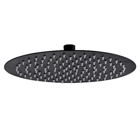 Aloni Regendusche Kopfbrause rund Schwarz matt Ø 30 cm