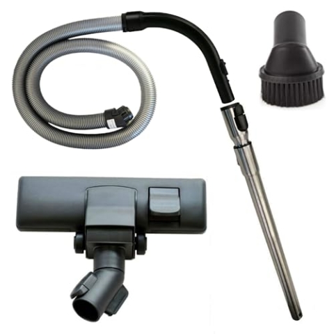 Maxorado Kombidüse mit Rollen + Rohr + Handgriff + Schlauch kompatibel mit Miele Complete C3 S8 S8340 S8430 S8380 S8370 7863554 7863555 Bodendüse Düse Griff Teleskoprohr Staubsauger Ersatzteile