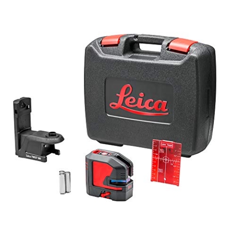 Leica Lino P5 – kompakter 5-Punkt-Laser mit innovativem magnetischem Adapter (roter Laser, Arbeitsbereich: 30m)
