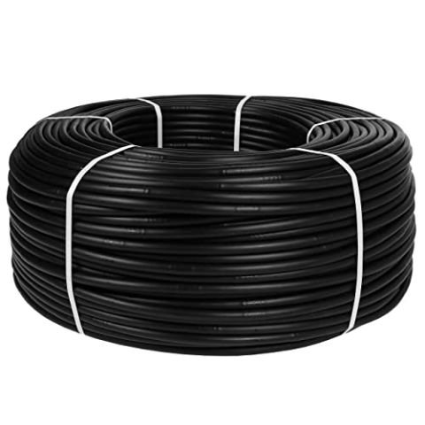 Tropfbewässerungs-Set, Tropfrohr, Bewässerungsrohr, hergestellt in der EU (16 mm/2,0 LPH, 100 m, schwarz)