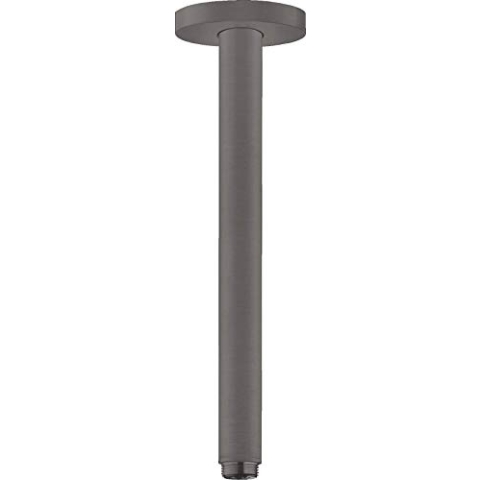 hansgrohe Deckenanschluss S für Regendusche, Anschluss Kopfbrause 30 cm, Brushed Black Chrome