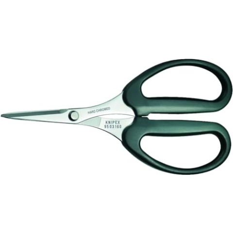 Knipex Schere für Fasern aus KEVLAR® verchromt, mit Kunststoff umspritzt 160 mm 95 03 160 SB
