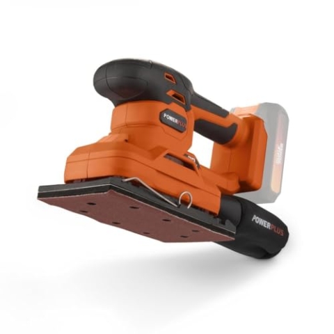 Powerplus Dual Power Akku-Schwingschleifer POWDP50300 - Schleifmaschine 20V - Papier 187x90mm - 24000min-1, Ohne Akku & Ladegerät