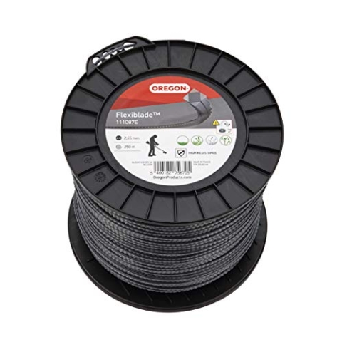 Oregon 111087E Gezahnter FlexiBlade-Mähfaden, 2,65 mm, 250 Meter-Spule