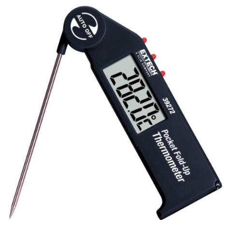 Extech Klappbares Taschen-Thermometer mit einstellbarer Sonde, 1 Stück, 39272