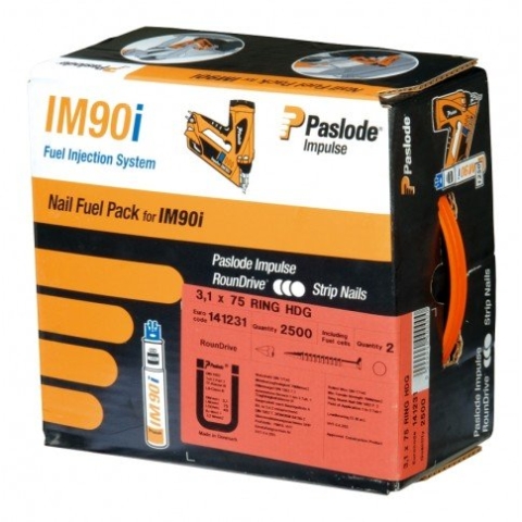 Paslode Impulse Packs - blank (glatt) - Ø 2,8 x 75 mm