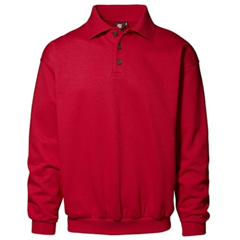 Pionier 41304-L Klassisches Polo-Sweatshirt "601" Größe in Rot, L