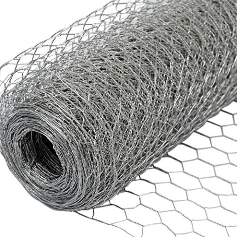 Niederberg Metall 25m x 1m Maschendrahtzaun - 25x25 Drahtgitter Zaun - Hasendraht Gitter Verzinkt