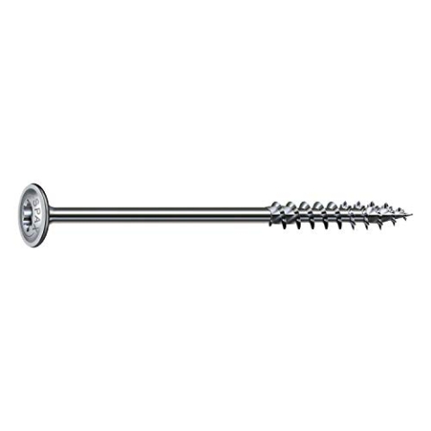 SPAX 251010802405 Holzbauschraube, 8,0 x 240 mm, 50 SPAX Holzschrauben 8,0 x 240 mm, T2/C2NW, 4CUT, WIROX A9J, 0251010802405
