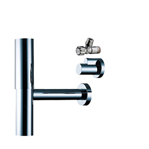 hansgrohe Siphon Set Flowstar (Siphon für Waschbecken mit Abdeckung für Eckventil) chrom