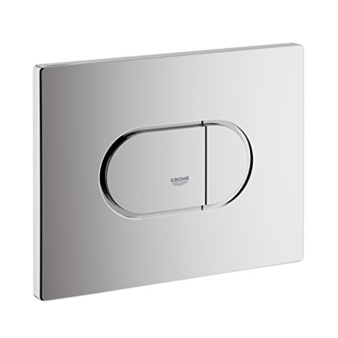 Grohe Arena Cosmopolitan | WC - Betätigungsplatte | waagerechte Montage, chrom | 38858000 Klassische Größe