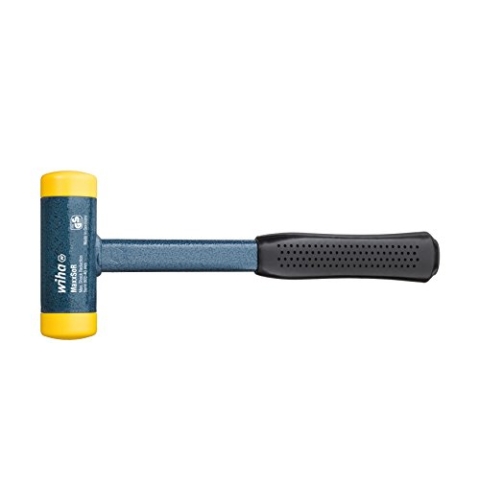 Wiha Schonhammer rückschlagfrei, mittelhart mit Stahlrohrstiel (02127) 50 mm