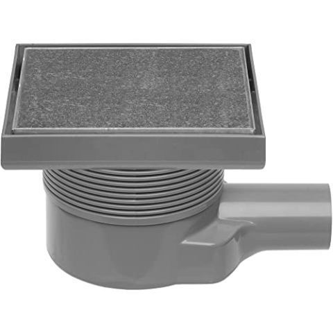 Easy Drain Aqua Quattro Bodenablauf ABS 15 x 15 cm horizontal Fliese/RVS