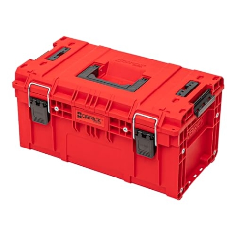 QBRICK SYSTEM Werkzeugkoffer Werkzeugkasten Leer Werkzeugkiste PRIME RED Ultra HD Rot 570 x 340 x 295 mm