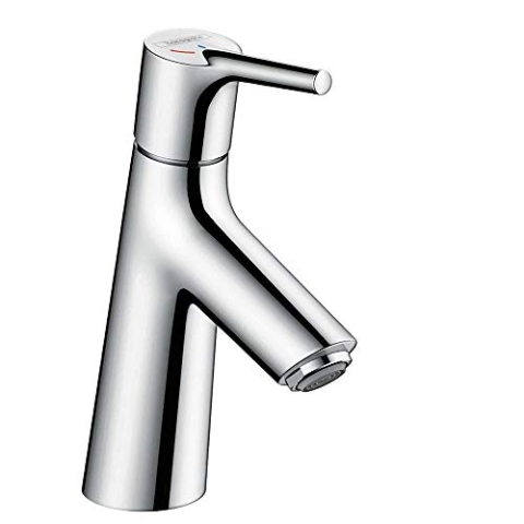 hansgrohe Wasserhahn Talis S CoolStart (Armatur mit Auslauf Höhe 80mm und Zugstangen-Ablaufgarnitur) Chrom