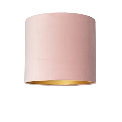 Uniqq Lampenschirm Velours rosa Ø 40 cm - 40 cm hoch