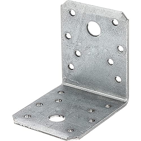 Alberts 849450 Winkelverbinder | sendzimirverzinkt | 70 x 70 x 55 mm | 50er Set