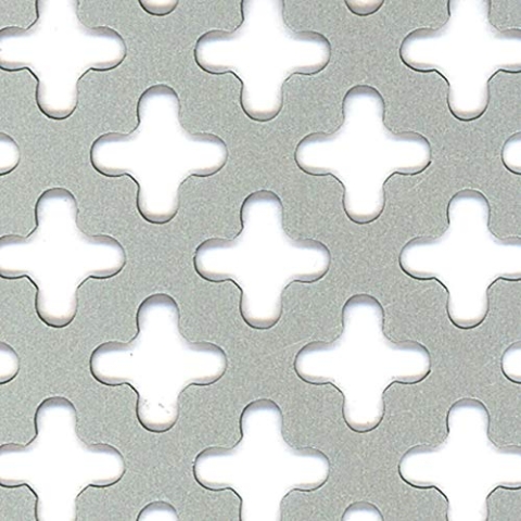 Alberts 466886 Lochblech | Kreuzloch | Aluminium, silberfarbig eloxiert | 600 x 1000 x 0,8 mm