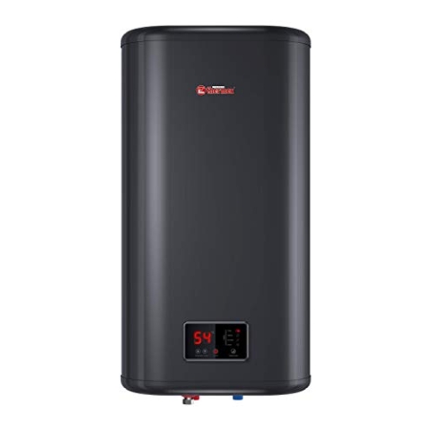 Thermex ID 50 V Shadow Smart Warmwasserspeicher Flacher vertikaler Smart Boiler, 50 Liter, schwarz