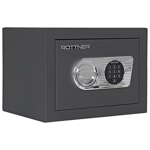Rottner Toscana 26 Wertschutzschrank EN1 Elektronikschloss Aufbohrschutz Notbestromung bedingter Feuerschutz 1 verstellbarer Fachboden inkl. Befestigungsmaterial