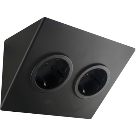 CARESSI Steckdosenelement 2ST14 2 Schukosteckdosen schwarz