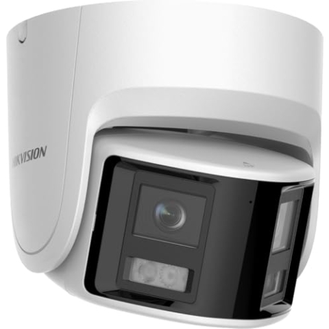 Hikvision DS-2CD2346G2P-ISU/SL(2.8mm)(C) Turret Überwachungskamera mit 4 Megapixel, bis zu 30m Beleuchtung, professionelle Überwachungskamera, Acusense Kamera mit Fehlalarmfilter