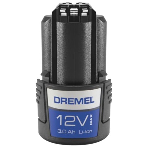 Dremel 12V3 Lithium-Ionen-Ersatzakku (12V 3Ah Akku - Zubehör für das Dremel Multifunktionswerkzeug 8260), Black