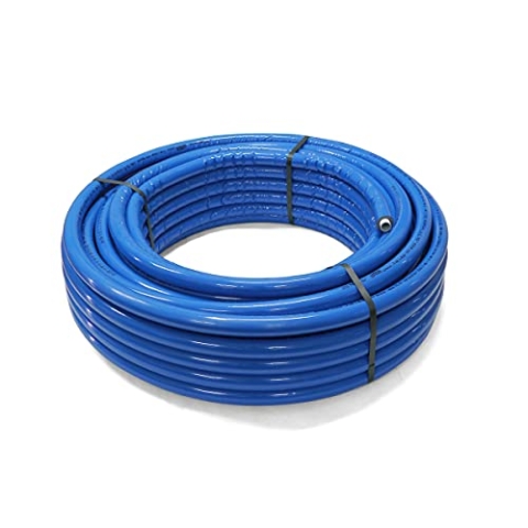 Alu Verbundrohr | Mehrschichtverbundrohr | 25 m blau 26 x 3 mit 6 mm Isolierung DVGW