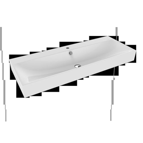 Kaldewei Silenio Wandwaschtisch 3046 1200x460x120 mm, 904506013001, Ausführung: 1x1er Hahnlochbohrung mit Überlauf