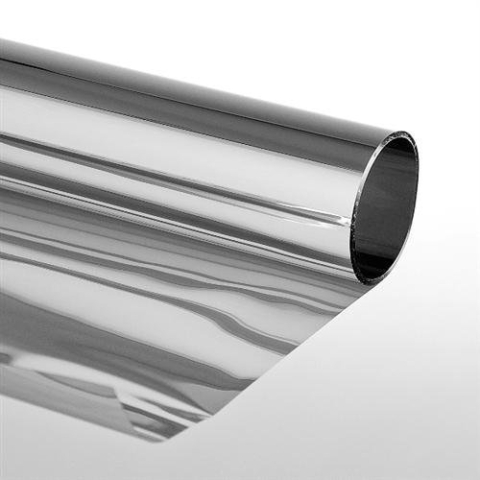 Folien-Gigant 3009010201 Sonnenschutzfolie Extrem mit Spiegeleffekt Selbstklebend Silber, 75 x 900 cm