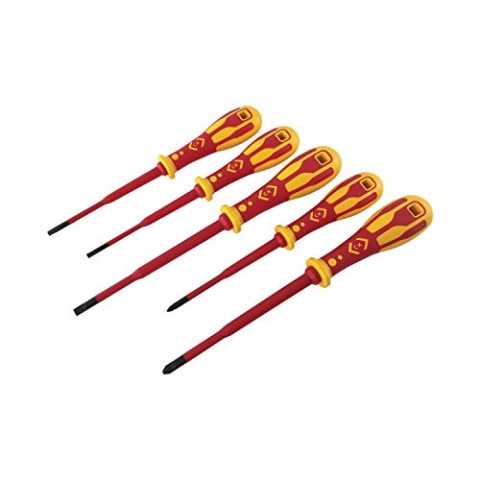 Dextro VDE Slim Schraubendrehersatz Schlitz/PZ, 5-teilig 1