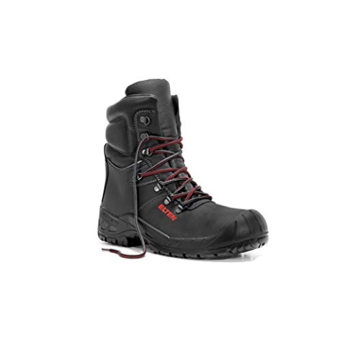 ELTEN Sicherheitsschuhe, Winter RENZO Winter S3 CI, Damen und Herren, Leder, Stahlkappe, leicht, robust, Schwarz, Größe: 40