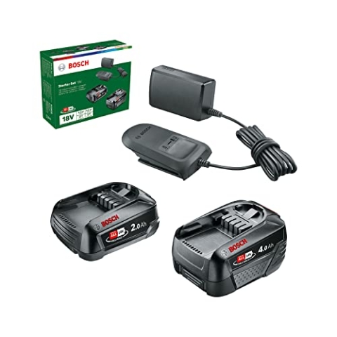 Starter Set 18V (2x Akku 2,0 Ah + 4,0 Ah, AL18V-20 Ladegerät, 18 Volt System, im Karton)