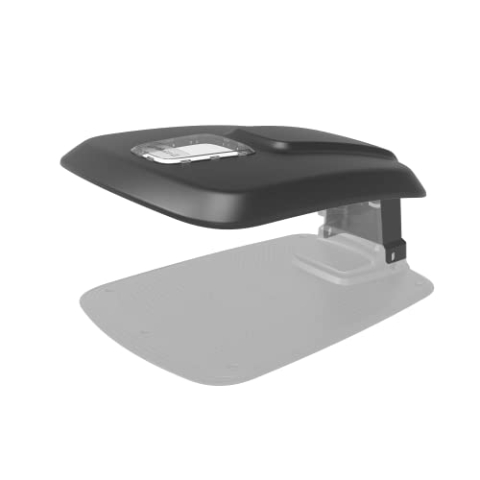 Greenworks schützende Garage für alle Rasenmäherroboter-Modelle und Optimow mit Werkzeugbox Ladestandsanzeige aus UV-beständigem Material (Maße 607mm x 764mm x 426mm)