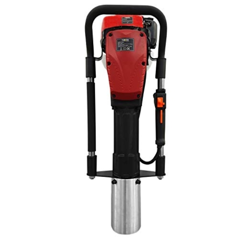 MonsterShop T-Mech 4-Takt Pfahlramme 2.0 Pfostenramme Pfostentreiber Schlagbohrer Zaunbau Presslufthammer 900W 1,2PS