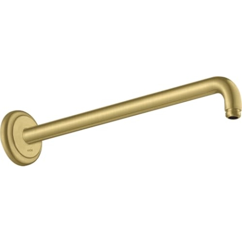 hansgrohe AXOR Montreux Brausearm 389 mm Classic, Wandmontage, 27348950, Farbe: Brushed Brass