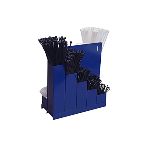 Kortpack - Kabelbinder Ordnungsbox + 1000 Kabelbinder in verschiedenen Größen in Schwarz und Weiß. Ideal für Werkstatt, Schuppen oder Laden.