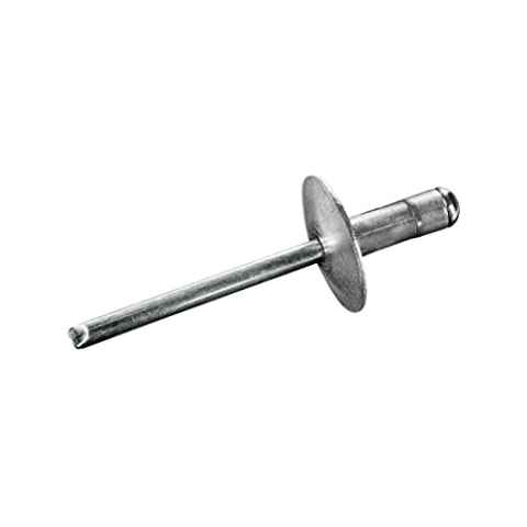 GOEBEL® - 250 x Mehrbereichsblindnieten Aluminium/Edelstahl A2 (V2A) (Ø x L) 4,8 x 16,9 mm - Großkopf Niete Blindniete Mehrbereich Blindniete Mehrbereichsniete Mehrbereich Niete MULTI