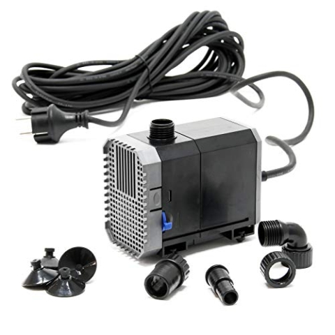 SunSun CHJ-2000-10 ECO Teichpumpe 2000 l/h / 35 W, energiesparende Filterpumpe, Bachlaufpumpe für Koiteiche, Umwälzpumpe, Gartenteichpumpe