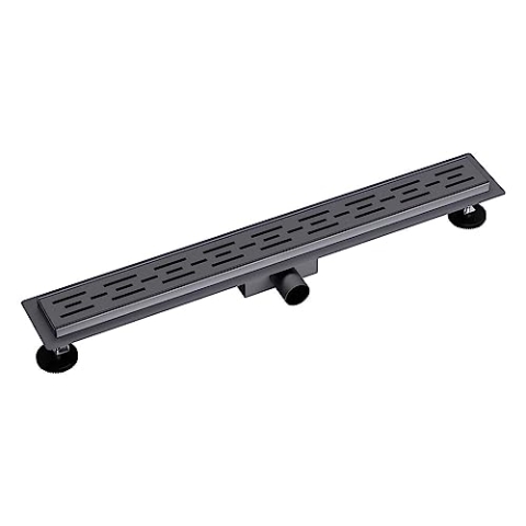 Aloni Duschrinne Standard Grau Gebürstet 80cm