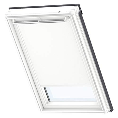 VELUX Original Dachfenster Verdunkelungsrollo, mit weißer Führungsschiene, Weiß, für C02