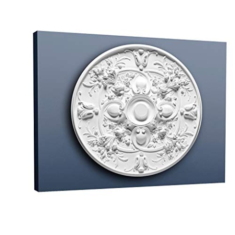 Stuckrosette Stuck Orac Decor R24 LUXXUS Rosette Profil Wand Classic Dekor Element weiß hochwertig | 79 cm Durchmesser