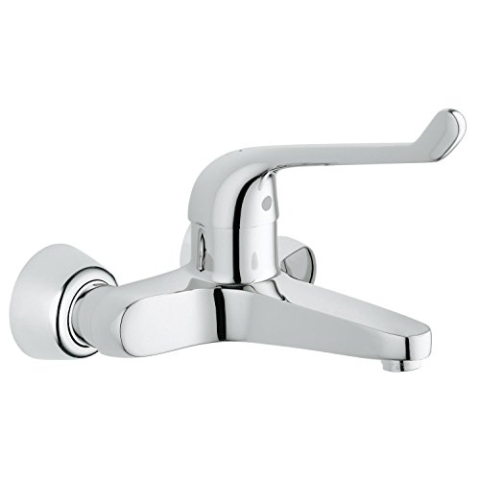 GROHE Waschtisch-Einhebelmischer Euroeco für Wandmontage, 170 mm, verchromt 32795000