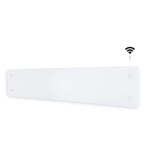 Adax CLea L - Intelligente Wifi Wandkonvektor - 600W, Weiß | Elektroheizung Wandmontage | Elektroheizkörper - Höhe 222mm | Smartphone-Steuerung | LCD-Anzeige | Heizung Elektrisch | KWT | IP24C