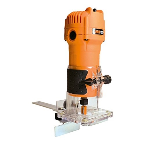 CMT CMT10 Elektrofräse professionell für Kanten 550 W-230 V mit Zangen 6/8 mm, 550 W, 230 V, Orange/Schwarz
