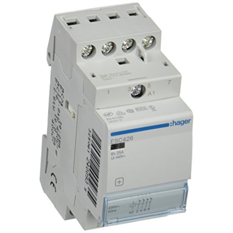 Contactor, 25A, 4NC, 230V